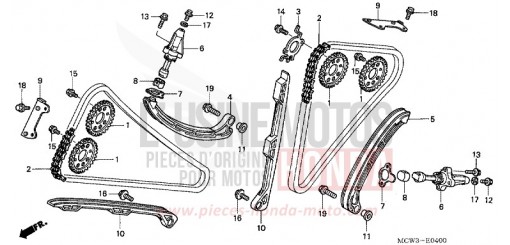 CHAINE A CAMES/TENDEUR VFR800A3 de 2003